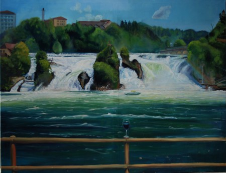 Schaffhauseni vízesés 140x180cm